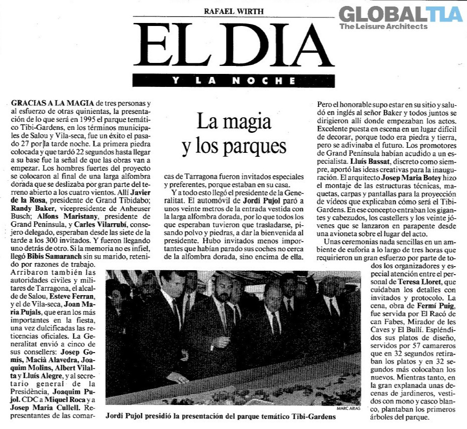 Artikel uit El Dia over het project.